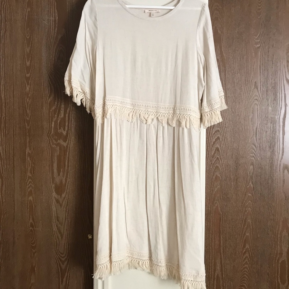 Ivory fringe dress for sale!